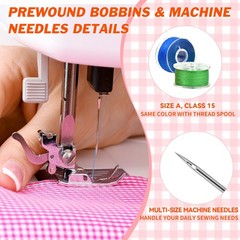 140 Pcs Sewing Thread Kit, 36 Assorted Colors Machine Threads with Spools,…