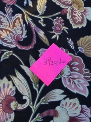 HAMPSHIRE GARDEN FLORAL PRINT PETER PAN FABRICS 3 1/2 YARDS NEW