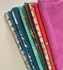 Windham WONDER Carrie Bloomston Fat Quarter Bundle Cotton Fabric Newspaper Text