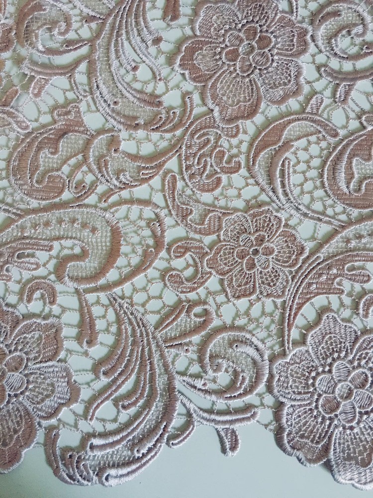 Maggie LIGHT MAUVE Guipure Venice Heavy Lace Fabric by the Yard – 10019