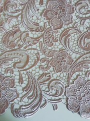 Maggie LIGHT MAUVE Guipure Venice Heavy Lace Fabric by the Yard – 10019