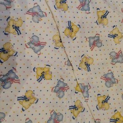 Vintage Princess Fabrics Inc. Pastel Sheep & Hearts # 204 Fabric 44″x150″ Unused