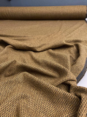 Gold Brown Designer 100% Wool Made in Italy – London Textiles 61″ Wide Half Yard