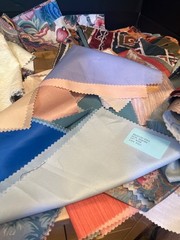 Vintage Fabric Remnants Assorted Patterns & Colors Sewing Crafting 5lbs