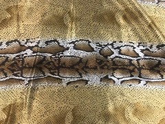 Snake Print Charmers Satin Fabric 60” Width Sold By The Yard