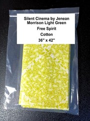 Silent Cinema by Jenean Morrison Light Green – Free Spirit – Cotton – 36″ x 42″