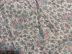 Precious Moments Florals Cotton Blend Fabric 35”X 1 3/4 Yd 36”x 25” & 8”x1.5 Yds