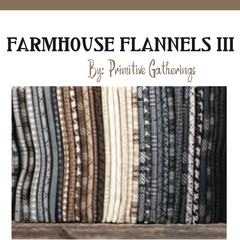 Farmhouse Flannel III 49276 14F Pewter Moda Primitive Gathering