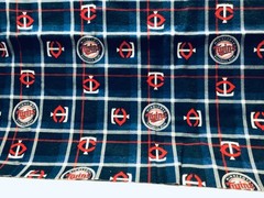 Minnesota Twins Flannel Fabric 18” X 44” New