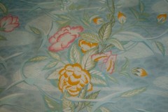 6.5 Yds Schumacher Fabric Nagano Chintz Asian WaterGarden Upholstery 54″ x 234″