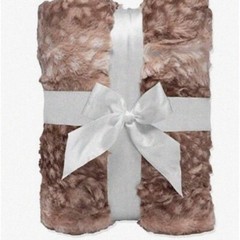 2-Yard Plush Fabric Fawn and Cappuccino