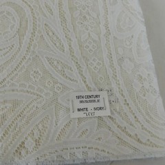 White Lace Fabric Samples 9 Pieces Unique Quality Fabrics Inc Polyester 24.75×14
