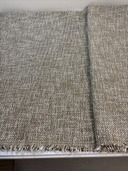 Upholstery Fabric Medium Brown White Woven Non-Slip Back 2 Yds 56” Wide