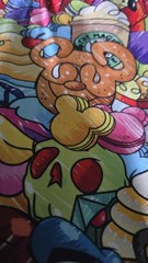 1YD Backstitch Disney Butter Snacks Cotton Lycra Fabric