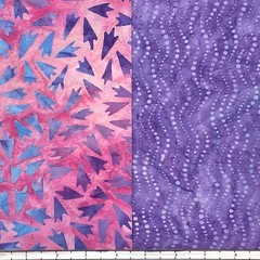 8 Fat Quarters Purple Patch Batik Lunn Fabric FQ Pack 100% Cotton Magenta Blue