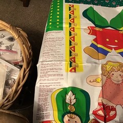 Cheryl Ann Johnson Holiday/Christmas Cut-and-Sew Fabric Panel, Antique/Vintage