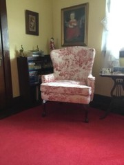 Gorgeous Paris Toile 80’s Vintage Style Red Wine Fabric Sold By The Yard