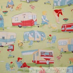 BonEful FABRIC FQ Cotton Quilt Green Rainbow Hot Air Balloon Scenic Cloud Sky US