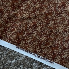 Floral Fabric Fall Browns Classic Cottons 2 Yards 2002 Precut