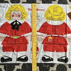 Vintage Buster Brown & Tige Cut and Sew Doll Pillow Templet 1974 Textiles 18×43