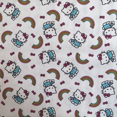 Yard, Hello Kitty ~ Rainbow Toss ~ $3.99 Ships ANY Amount Of Cotton Fabric