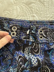 Xelos boy’s swim trunks Y2K vintage 2000s Asian dragon print fabric kidcore kids