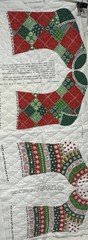 Vintage Spring Mills 2 Christmas Stocking Cut Sew Quilt Fabric Panel 4640