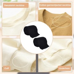 2 PCS Thick Knitted Rib Fabric Cuffs Replacement 28.7×2.75 Tubular Black