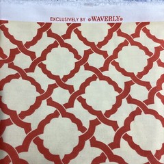 Waverly “Kent Crossing” Coral Trellis Decorator Fabric 56″ x 3.1 yds 100% Cotton