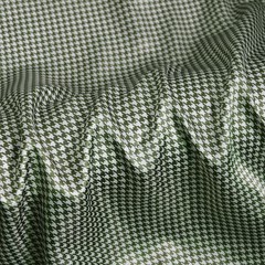 58” Wide By Yard Houndstooth Geometric Print Satin Charmeuse Fabric Soft Lining