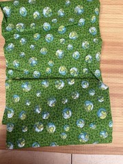 Beautiful Green Fabric Piece 90×42 ” Colorful