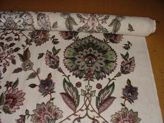 iLiv Embroidered Curtain Fabric 1.7 Metres Jaipuri Mulberry Cushion Blinds