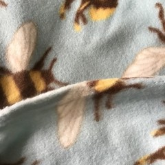 Busy Bee Blizzard Fleece FABRIC Baby blue Per Yard 59″ width 100% polyester