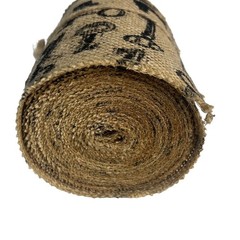 Fashion Burlap Roll Vintage Key Print 20 Ft Long By Make Market Tan New