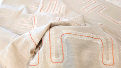 Clarke & Clarke Emma J Shipley Mikkel Citron Linen Cotton Decorator Fabric