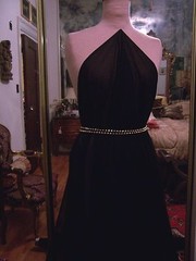 5yd CLASSIC BLACK TRANSLUCENT CRINCKLED GEORGETTE FABRIC DRESSY OR CASUAL