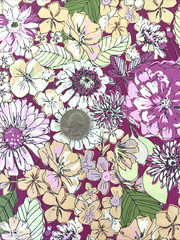 Quilting Fabric Soul Fusion Art Gallery Fabrics 100% Premium Cotton Fuchsia