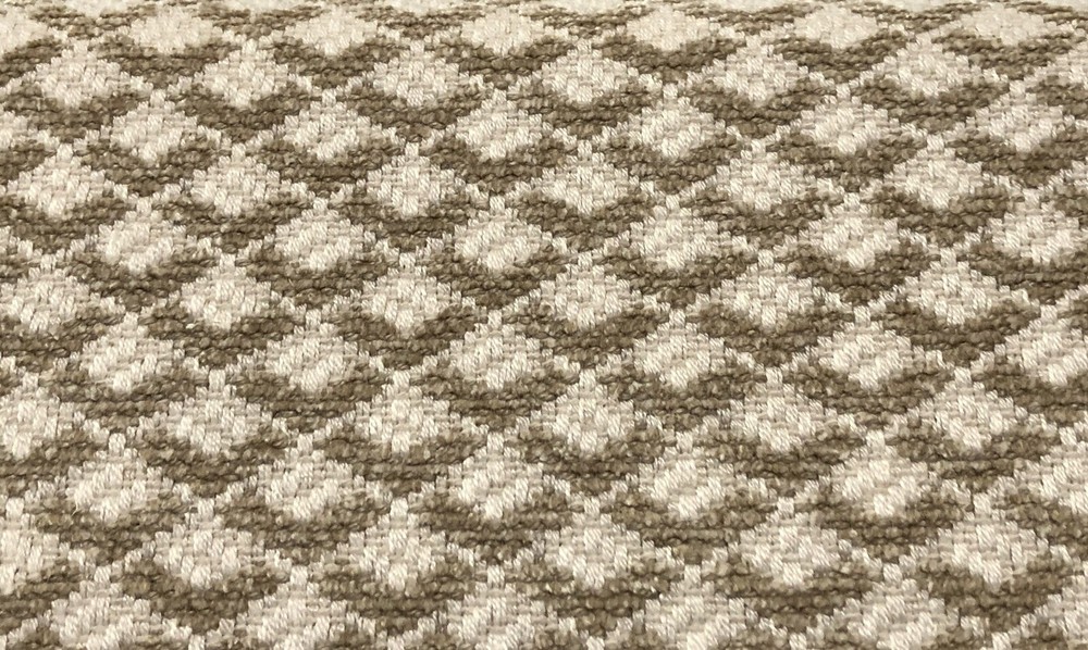 Thibaut Woven Geometric Chenille Upholstery Fabric- Scala / Flax 2 yds W80724