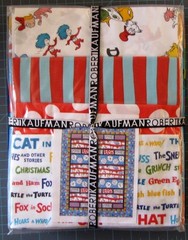 Cotton Fabric QUILT TOP KIT 67″X86″ Pattern + Fabrics Dr Seuss Let’s Party Quilt