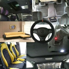 Car Headliner Suede Fabric for Interior/Roof Replace Exact Match & Easy to Apply