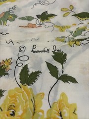Vintage 70s Groovy Earth Floral Hippie Flowers Sheer Fabric Loomskill Inc 80”x44