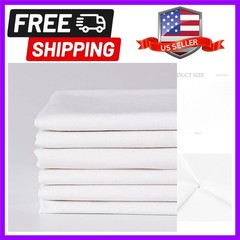 Delicate White Cotton Fabric Quilting Bundles – 6 Precut Pieces for DIY Projects
