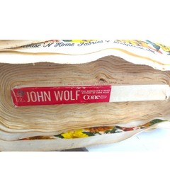 Vtg John Wolf House N Home Fabric Bolt Cotton Floral Samantha 26″ 45-60 Yards