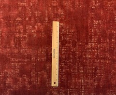 DONGHIA HEIRLOOM KEEPSAKE RED VELVET GOLD WORN LOOK FURNITURE FABRIC BY YD 51″W