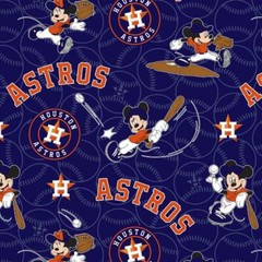 Fabric Traditions Disney MLB Mash-Up Houston Astros Cotton Fabric by the Yard