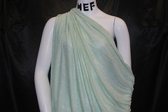 Modal100% Knit Fabric Jersey Ecofriendly Two Tones Heather Mint Semisheer 5 Oz