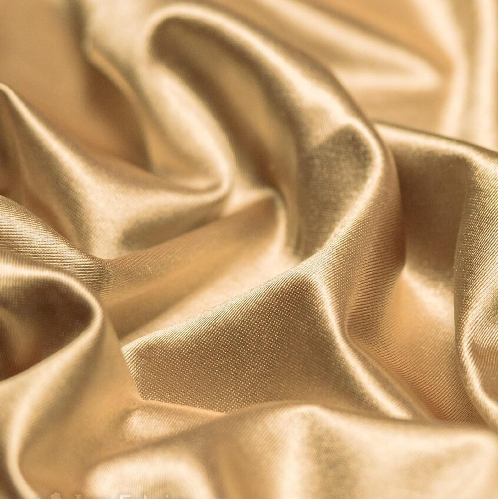 4 Way Stretch Silky Spandex Satin Fabric by the Yard – 60″ Wide Shiny Satin Span