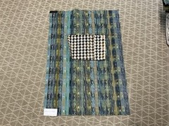 Kravet Couture Discontinued Sample In Peacock 35” X 24”