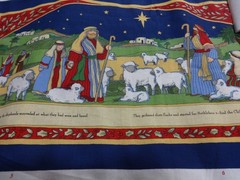 FABRIC TRADITIONS The Christmas Lamb Susan Winget Book Panel 46 x 36 inches