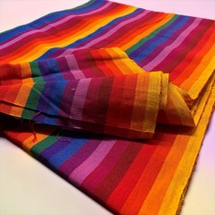 5yds Fabric – Rainbow / Stripes